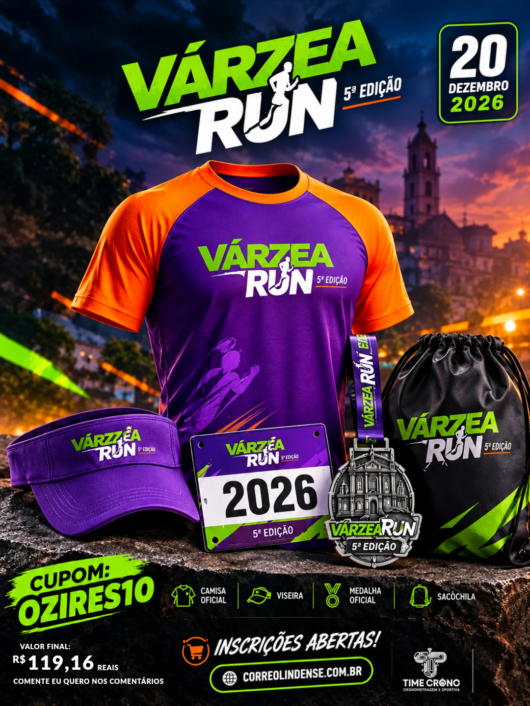 Banner da prova VÁRZEA RUN • 5ª Edição
