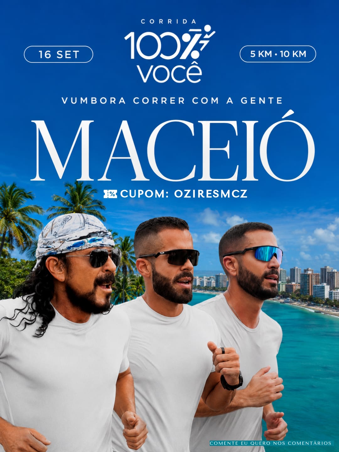 Banner da prova Corrida 100% Você • Maceió