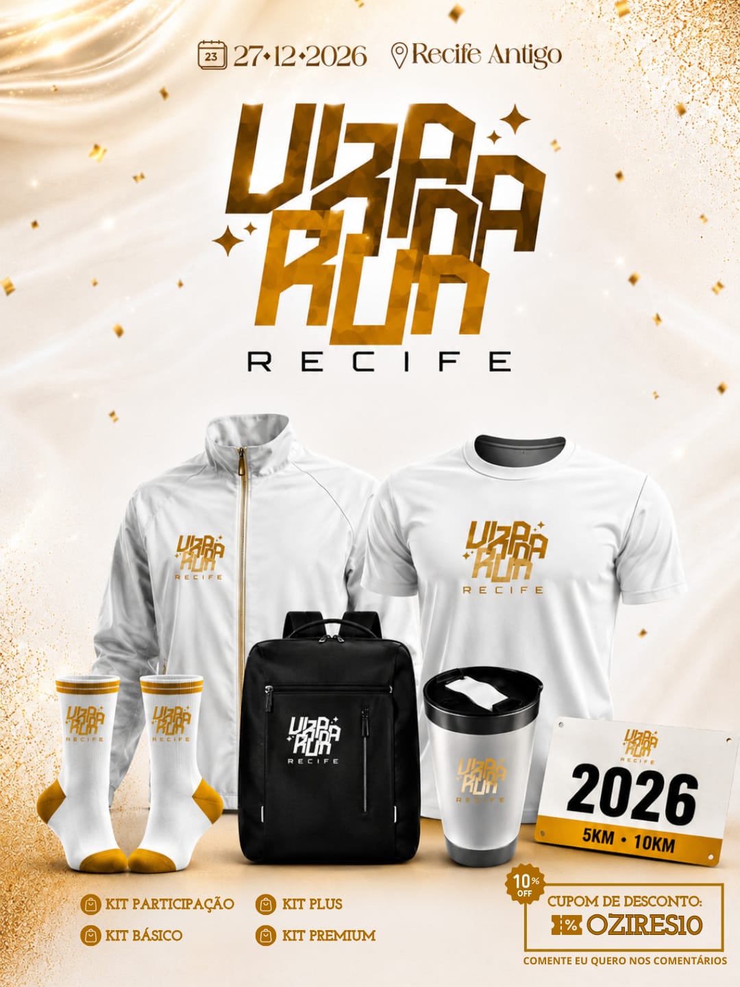 Banner da prova 1ª Virada Run Recife