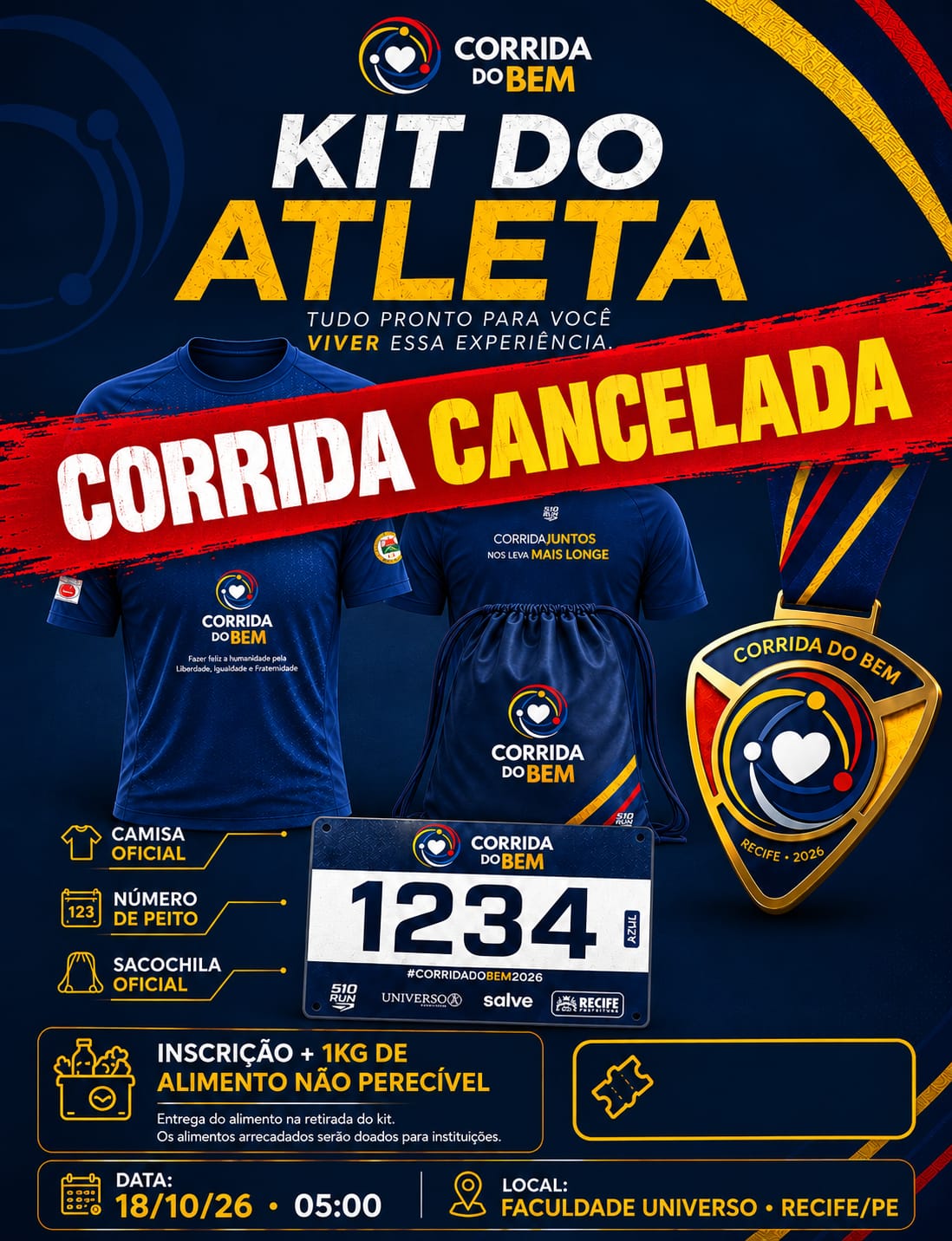 Banner da prova CORRIDA DO BEM 2026