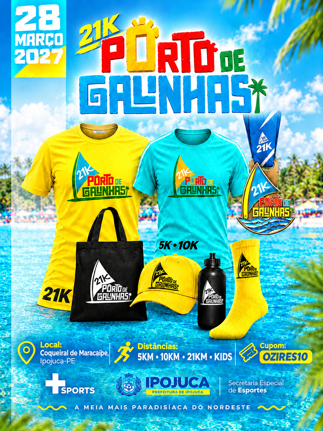 Banner da prova 21K PORTO DE GALINHAS 2027