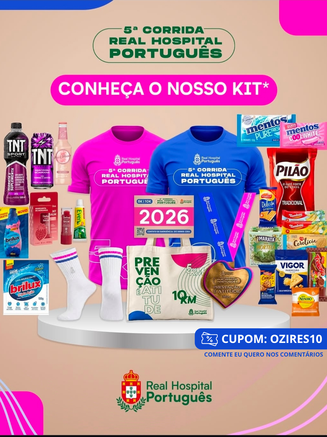 Banner da prova Corrida Real Hospital Português 2026